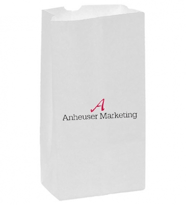 White Kraft 8# SOS Grocery Bag