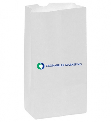 White Kraft 8# SOS Grocery Bag