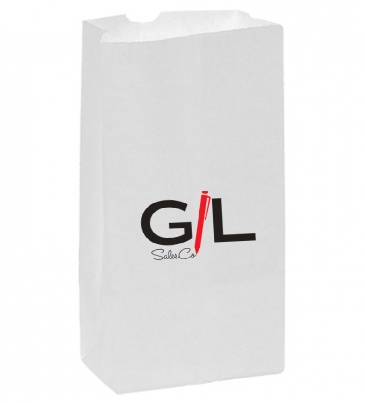 White Kraft 10# SOS Grocery Bag