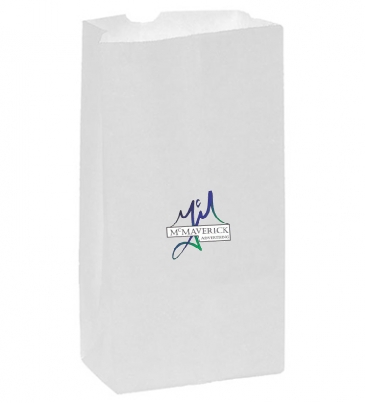 White Kraft 10# SOS Grocery Bag