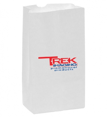 White Kraft 12# SOS Grocery Bag