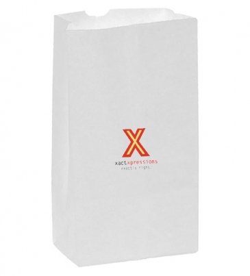 White Kraft 12# SOS Grocery Bag