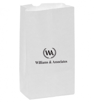 White Kraft 12# SOS Grocery Bag