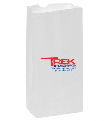 White Kraft 16# Large SOS Grocery Bag