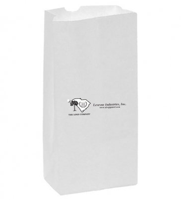 White Kraft 16# Large SOS Grocery Bag