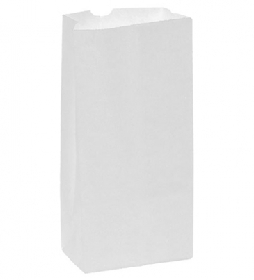 White Kraft 16# Large SOS Grocery Bag