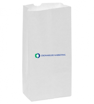 White Kraft 16# Large SOS Grocery Bag