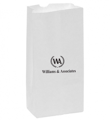 White Kraft 16# Large SOS Grocery Bag