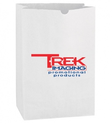 White Kraft 1/6 bbl. Large SOS Grocery Bag