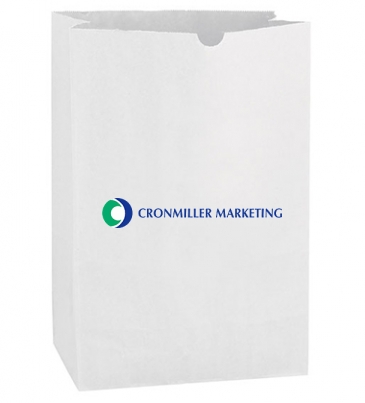 White Kraft 1/6 bbl. Large SOS Grocery Bag