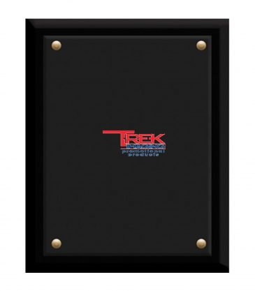 Crystal and Ebony Finished Plaque (8"x10")