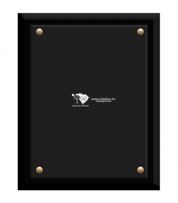 Crystal and Ebony Finished Plaque (8"x10")
