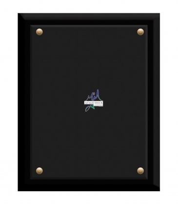 Crystal and Ebony Finished Plaque (8"x10")