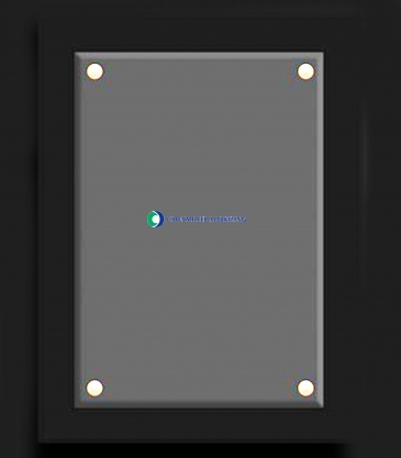 Crystal and Ebony Finished Plaque (7"x9")