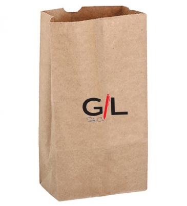 Natural Kraft 10# SOS Grocery Bag