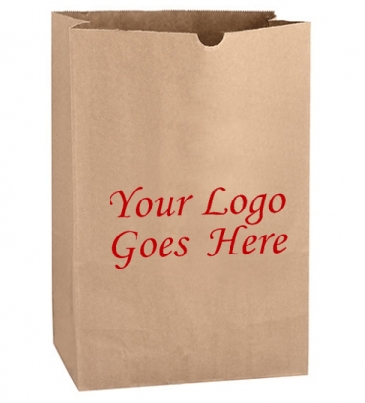 Natural Kraft 1/6 bbl. Large SOS Grocery Bag