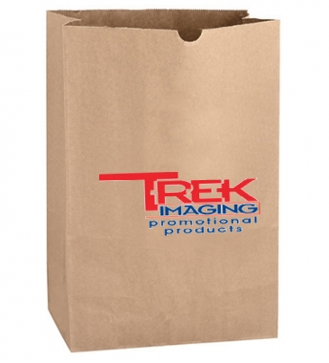 Natural Kraft 1/6 bbl. Large SOS Grocery Bag
