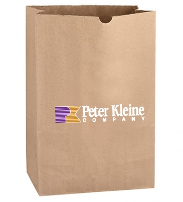 Natural Kraft 1/6 bbl. Large SOS Grocery Bag