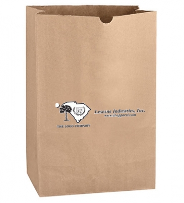 Natural Kraft 1/6 bbl. Large SOS Grocery Bag