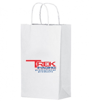 White Kraft Twisted Paper Handle Shopper