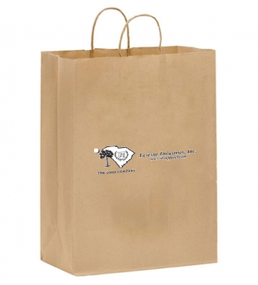 Natural Kraft Twisted Paper Handle Shopper