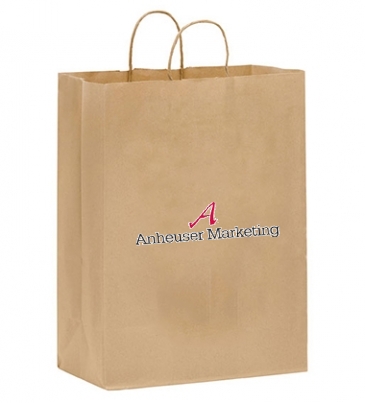 Natural Kraft Twisted Paper Handle Shopper
