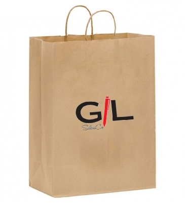 Natural Kraft Twisted Paper Handle Shopper