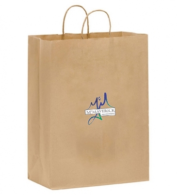 Natural Kraft Twisted Paper Handle Shopper