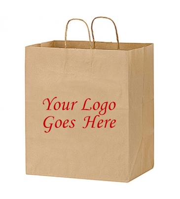 Natural Kraft Paper Take-Out Twisted Paper Handle Shopper