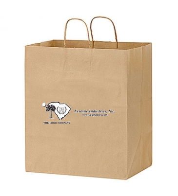 Natural Kraft Paper Take-Out Twisted Paper Handle Shopper