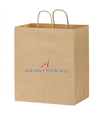 Natural Kraft Paper Take-Out Twisted Paper Handle Shopper