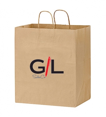 Natural Kraft Paper Take-Out Twisted Paper Handle Shopper