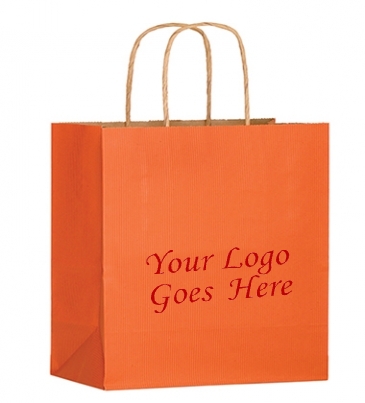 Matte Color Twisted Paper Handle Shopper