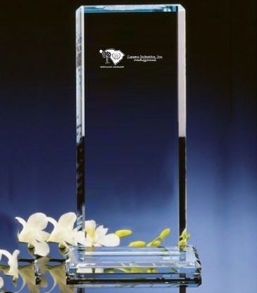 11" Minaret Crystal Award