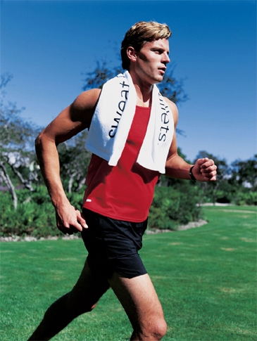 Turkish Signature White Workout Towel (12" X 45")
