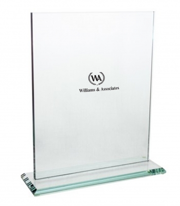 Jade Crystal Rectangle Award (6"x8")