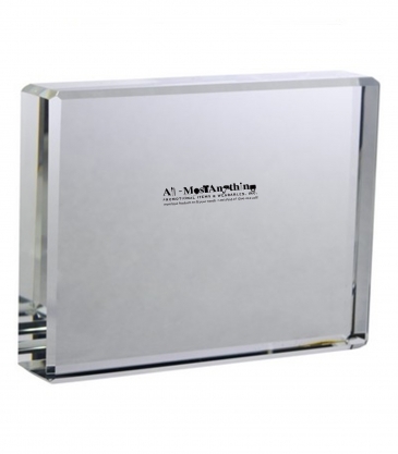 4" Clear Crystal Desktop Award