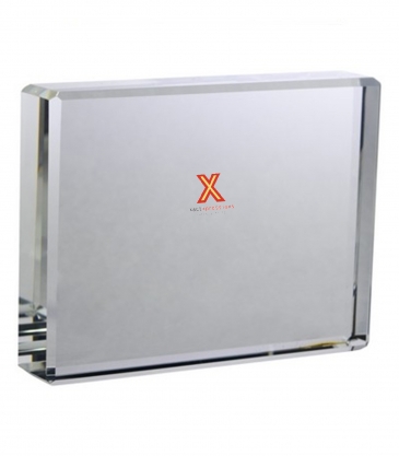 4" Clear Crystal Desktop Award