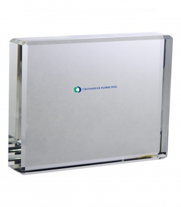 4" Clear Crystal Desktop Award