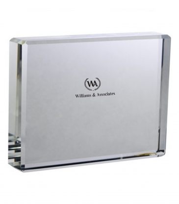 4" Clear Crystal Desktop Award