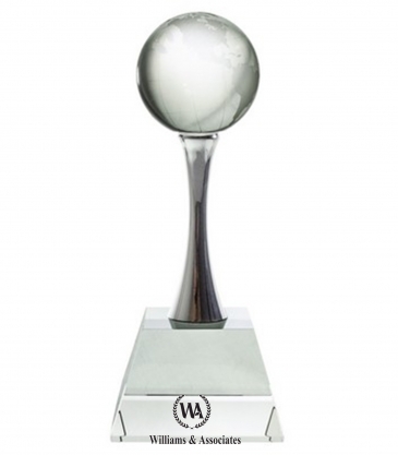 10" Optimaxx Globe on Curved Column
