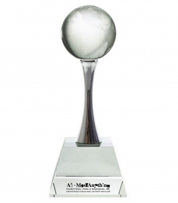 8" Optimaxx Globe on Curved Column