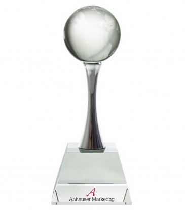 8" Optimaxx Globe on Curved Column
