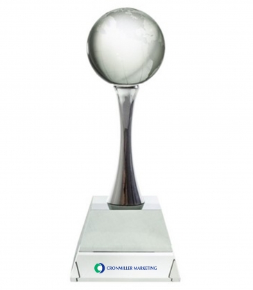 8" Optimaxx Globe on Curved Column