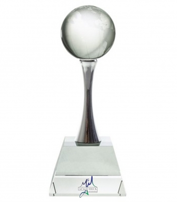 8" Optimaxx Globe on Curved Column