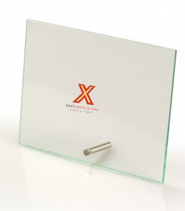 Horizontal Rectangular Award with Pin (6"x4")