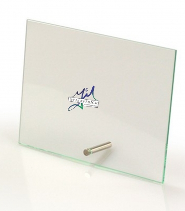 Horizontal Rectangular Award with Pin (6"x4")