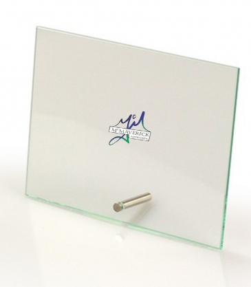 Horizontal Rectangular Award with Pin (7"x5")