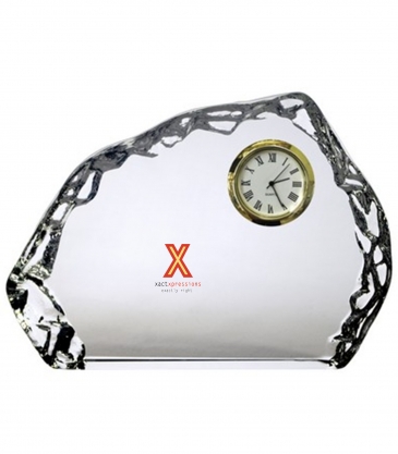 Horizontal Optical Crystal Iceberg Clock Award
