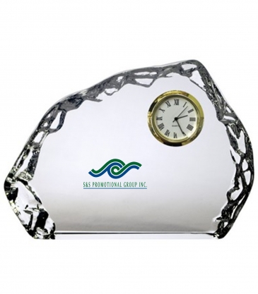Horizontal Optical Crystal Iceberg Clock Award